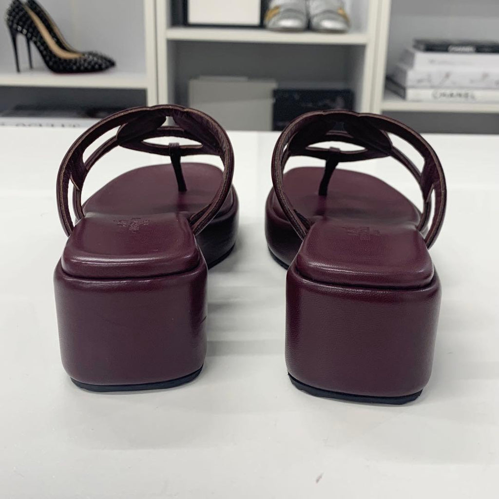 Hermes Gypsy Chaine D'ancre Platform Thong Sandals — view 5