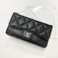Chanel Caviar Leather CC Logo Fragment Case Coin Purse