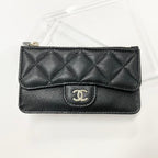 Chanel Caviar Leather CC Logo Fragment Case Coin Purse — view 2