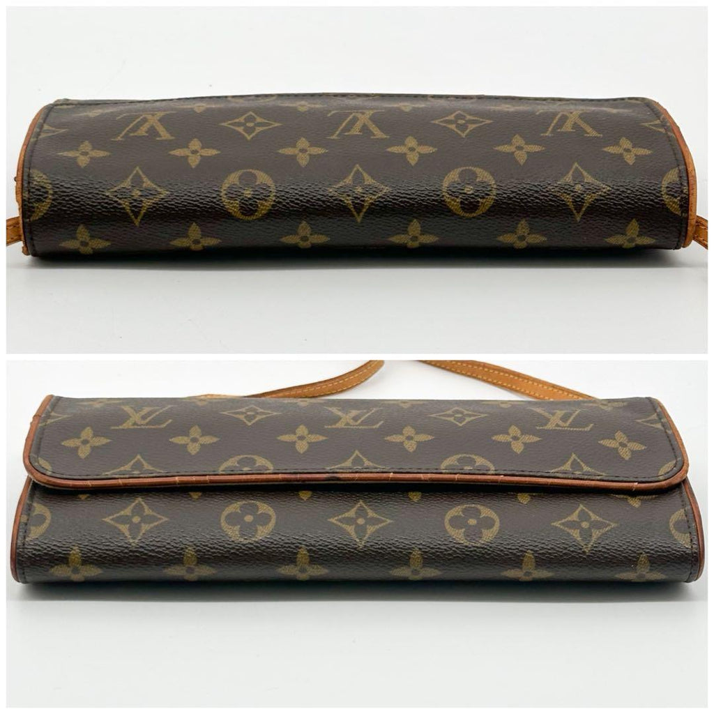Louis Vuitton Pochette Twin GM Monogram Shoulder Bag Pouch — view 6