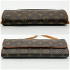 Louis Vuitton Pochette Twin GM Monogram Shoulder Bag Pouch — view 6