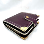 Louis Vuitton Suhali Compact Zip Purple Bifold Wallet — view 5