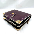 Louis Vuitton Suhali Compact Zip Purple Bifold Wallet — view 6