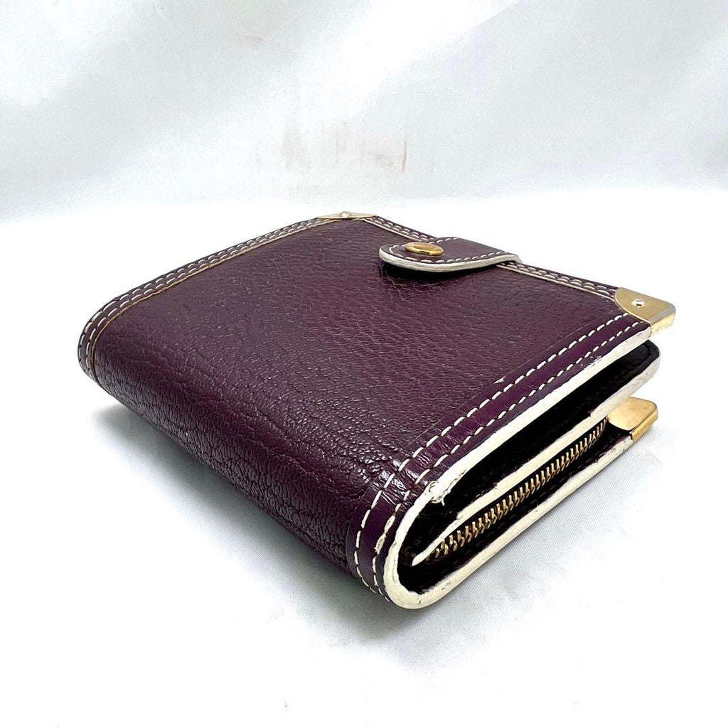 Louis Vuitton Suhali Compact Zip Purple Bifold Wallet — view 8