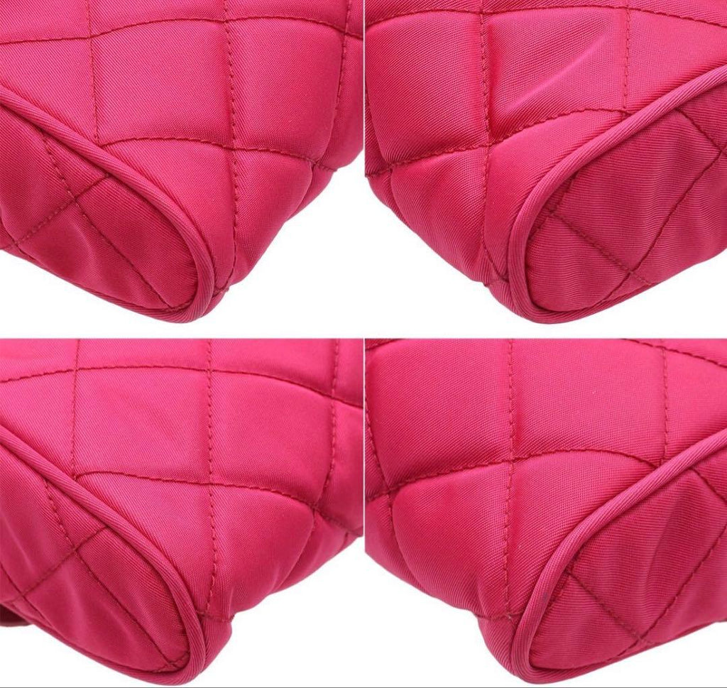 Prada Tessuto Impantou Quilted Shoulder Bag : Ibisco