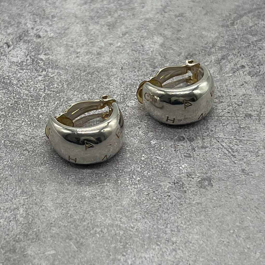 Chanel Logo Earrings Vintage