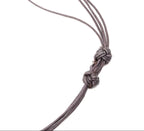 Hermes Logo Necklace Brown Beige Buffalo Horn — view 6