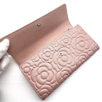 Chanel Wallet Camellia Embossed Flap PI — view 5