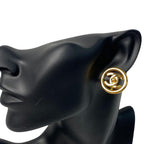 Chanel CC Logo Earrings Gold — view 4