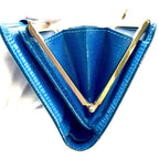 Louis Vuitton Epi Porte-Monnaie Billets Viennois Toledo Blue Coin Purse — view 2
