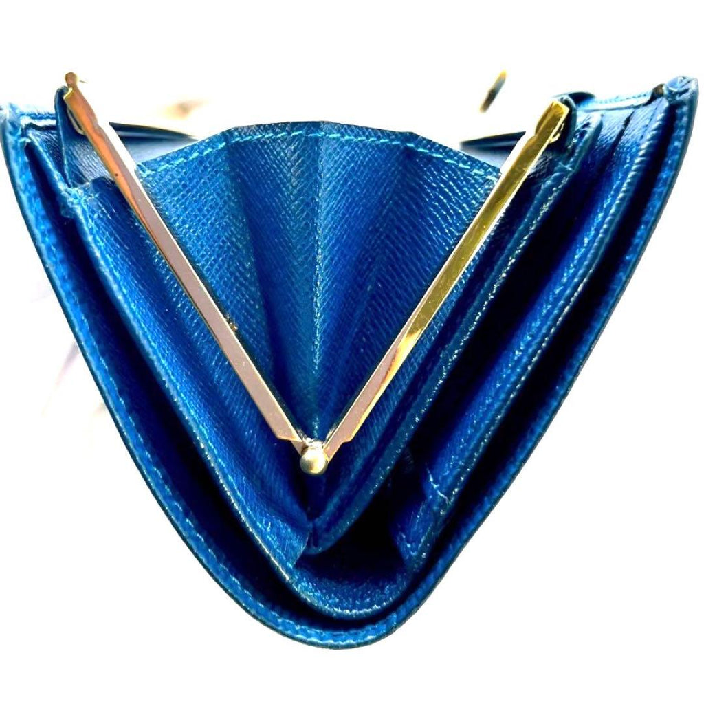 Louis Vuitton Epi Porte-Monnaie Billets Viennois Toledo Blue Coin Purse — view 3