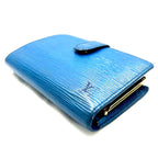 Louis Vuitton Epi Porte-Monnaie Billets Viennois Toledo Blue Coin Purse — view 6