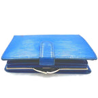 Louis Vuitton Epi Porte-Monnaie Billets Viennois Toledo Blue Coin Purse — view 9