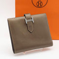 Hermes Bearn Compact Milois Bifold Wallet Blanc