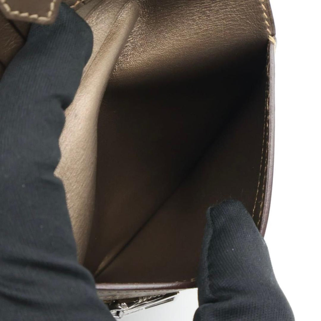 Hermes Bearn Compact Milois Bifold Wallet Blanc — view 4