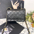 Chanel Vintage Turnlock Quilted Chain Shoulder — view 3