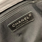 Chanel CC Logo Quilted Lambskin Turnlock Chain Tote — view 7