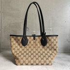 Gucci Handle GG Canvas Tortissima Reversible Handbag — view 2