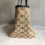 Gucci Handle GG Canvas Tortissima Reversible Handbag — view 5