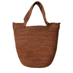Loewe Slit Mini Raffia Leather Tote Bag — view 3