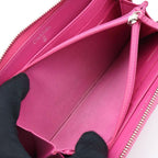 Chanel Zip Around Wallet Quilted Pink — view 3