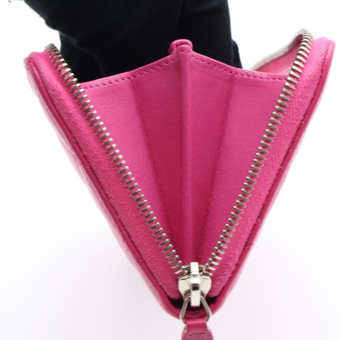 Chanel Zip Around Wallet Quilted Pink — view 5