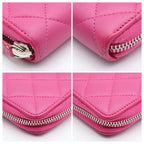 Chanel Zip Around Wallet Quilted Pink — view 8