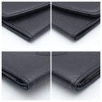 Chanel Jumbo CC Logo Bifold Wallet Caviar Leather Black Flap — view 8