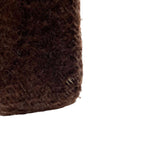 Chanel Shearling Leather Logo Hand Tote Brown — view 4