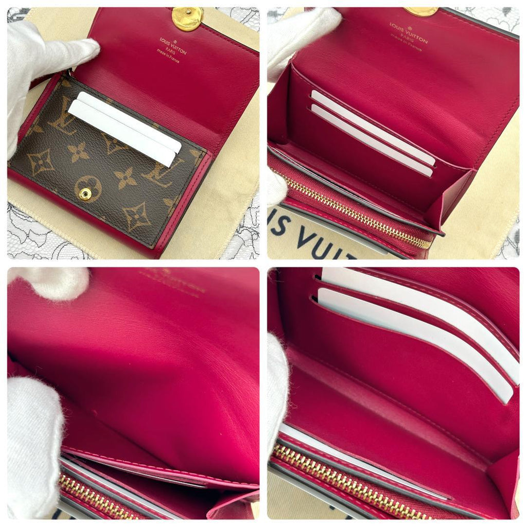 Louis Vuitton Monogram Portefeuille Flor Compact Wallet — view 6