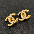 Chanel CC Logo Earrings Faux Pearl Icon Coco — view 2