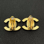 Chanel CC Logo Earrings Faux Pearl Icon Coco — view 4