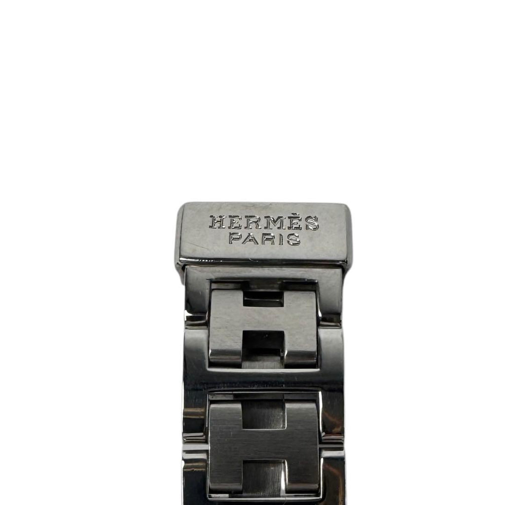 Hermes Watch Rallye White Dial SS Quartz — view 7
