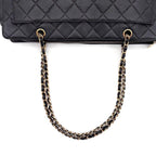 Chanel Quilted Big Coco Chain Tote Gold Caviar Leather — view 5