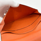 Hermes Dogon GM Orange Bifold Taurillon Clemence Wallet — view 9