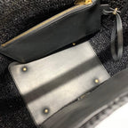 Saint Laurent Raffia YSL Logo Bucket — view 6