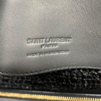 Saint Laurent Raffia YSL Logo Bucket — view 7