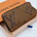 Louis Vuitton Monogram Giant Zippy Wallet Brown