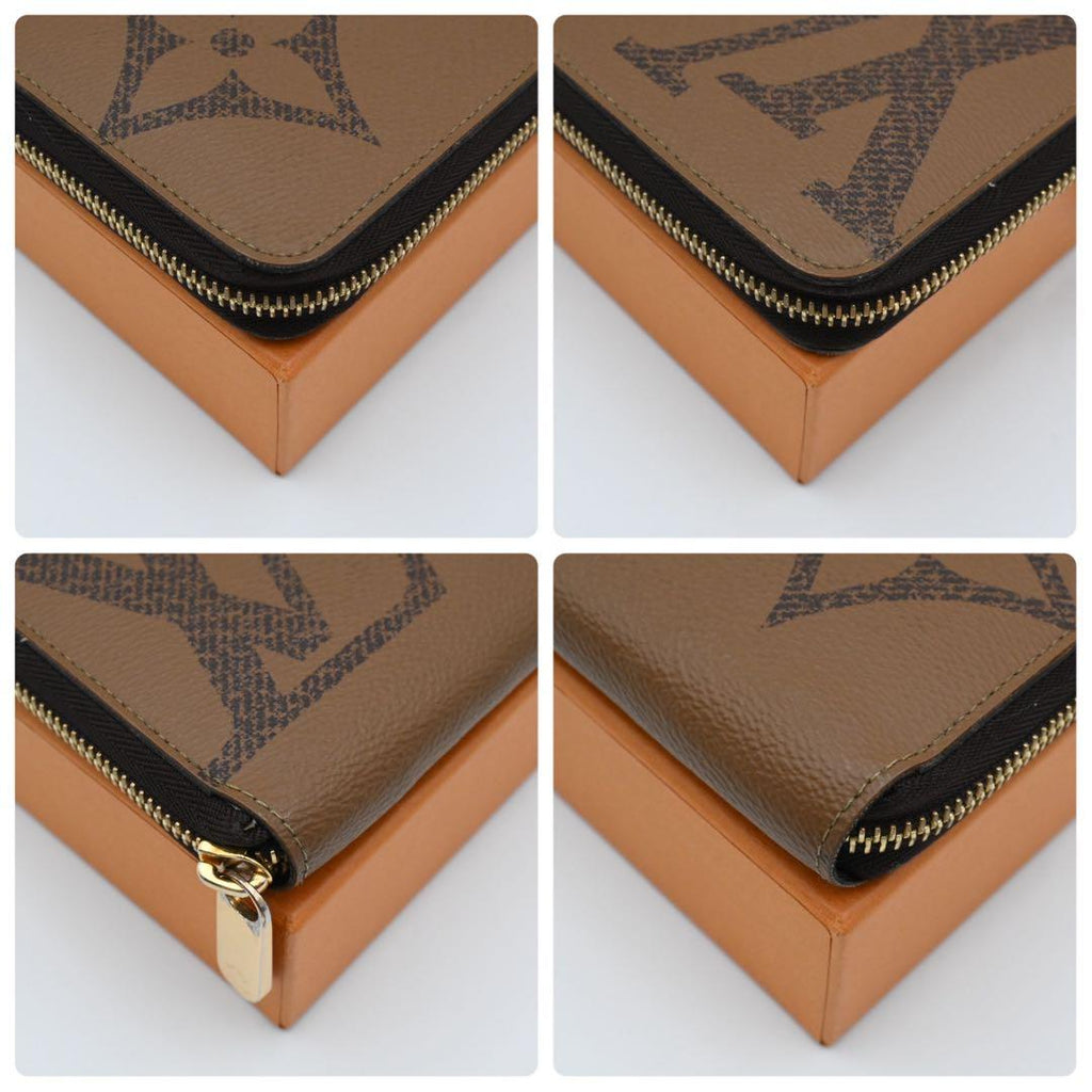 Louis Vuitton Monogram Giant Zippy Wallet Brown — view 8