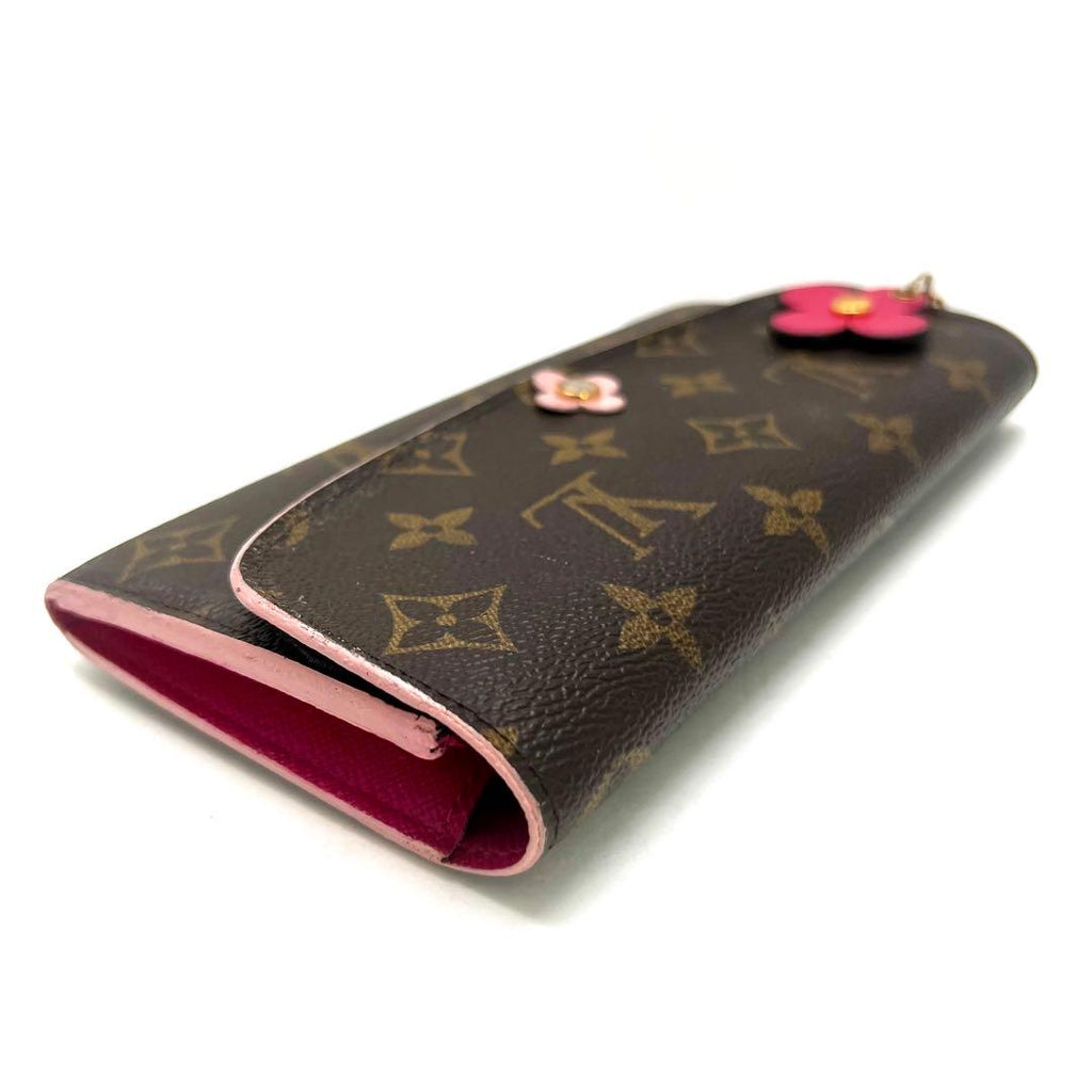 Louis Vuitton Monogram Portefeuille Emily Flower Charm Wallet — view 4