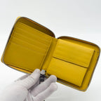 Loewe Puzzle Square Zip Wallet Yellow Compact Bifold — view 6