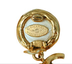 Chanel CC Logo Vintage Swing Earrings — view 5