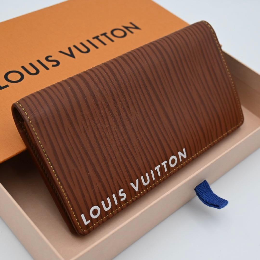 Louis Vuitton Epi XL Portefeuille Brazza Wallet Brown Limited