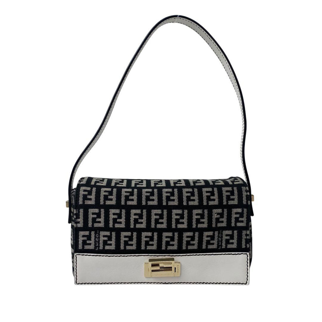 Fendi Zucca Pattern Mini Handbag Canvas Leather — view 2