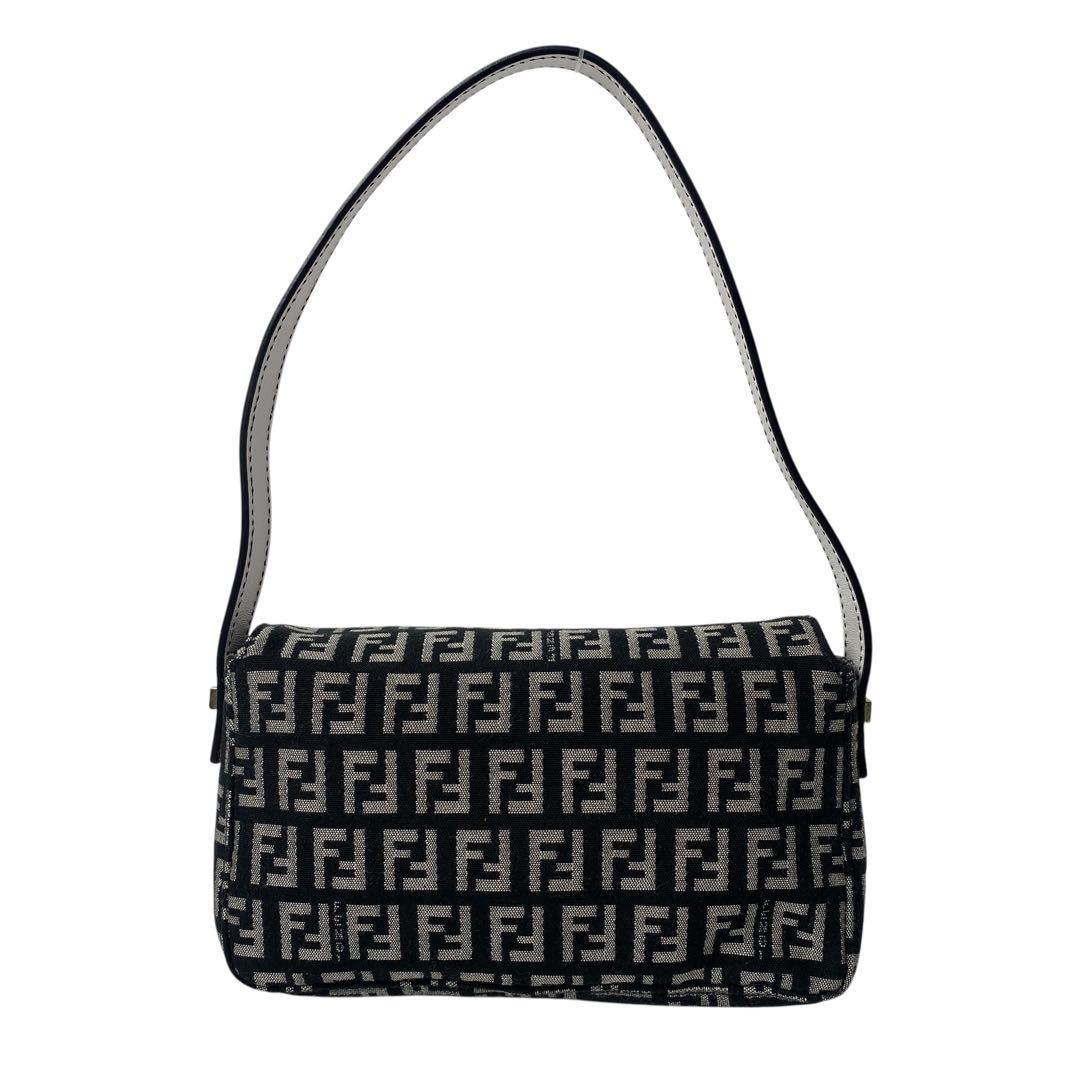 Fendi Zucca Pattern Mini Handbag Canvas Leather — view 3