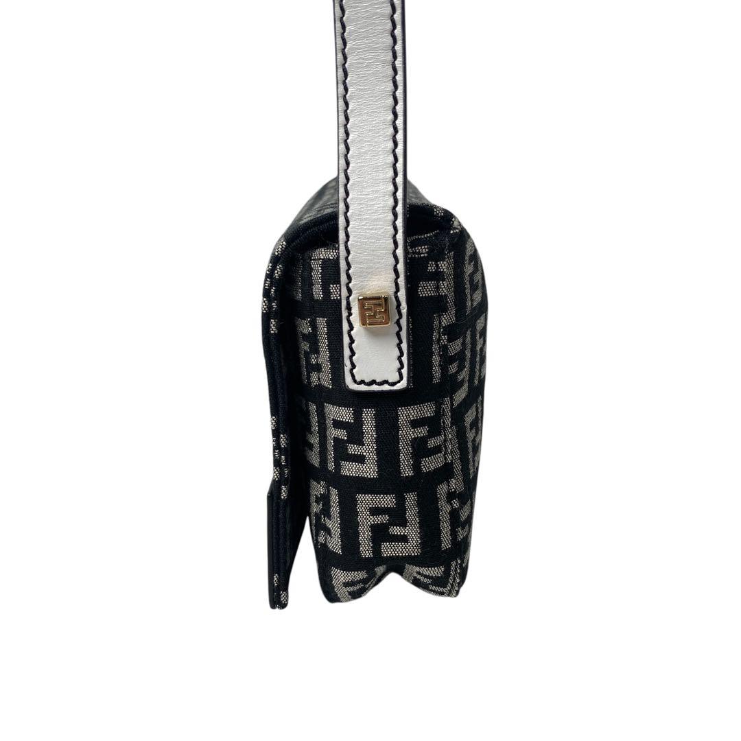 Fendi Zucca Pattern Mini Handbag Canvas Leather — view 4