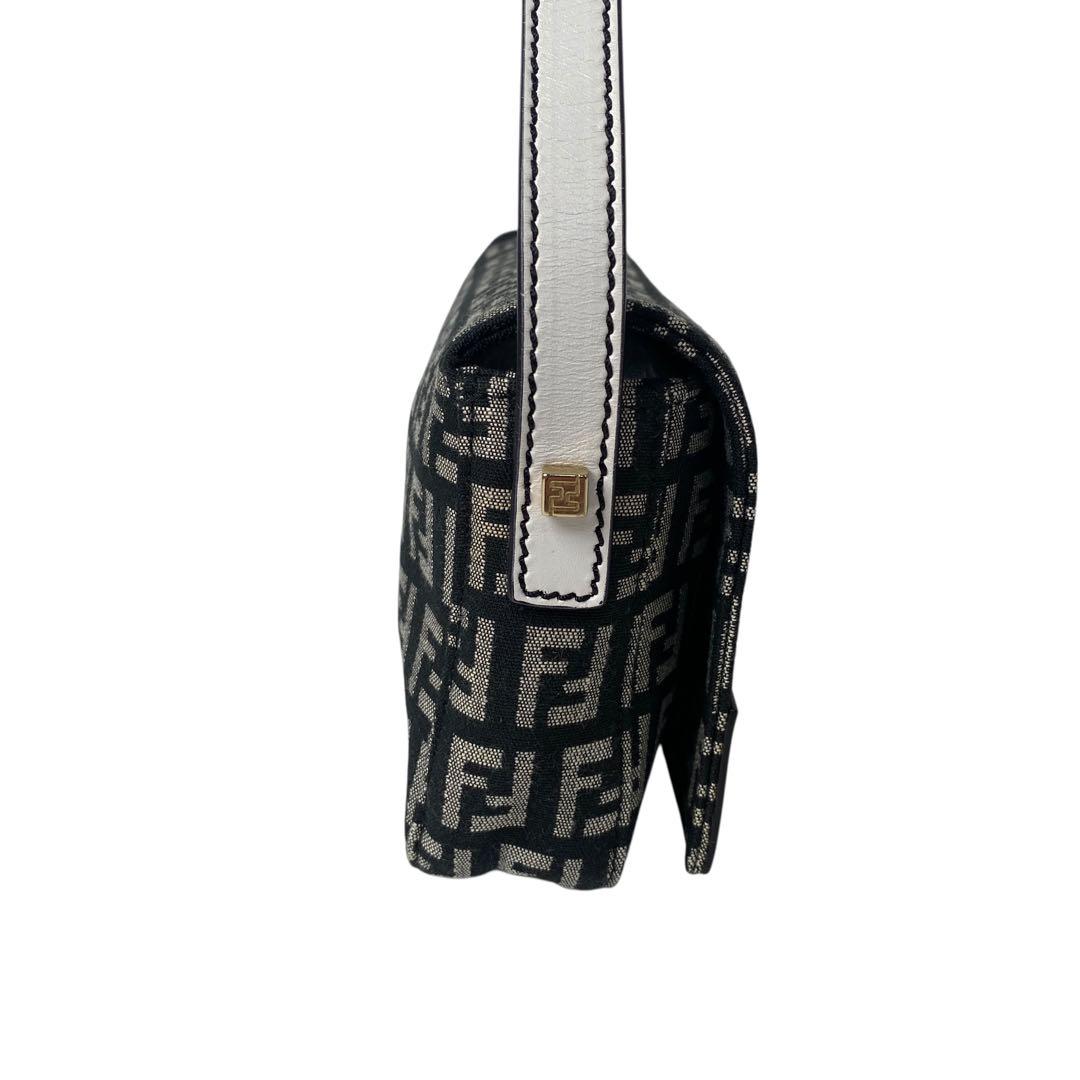 Fendi Zucca Pattern Mini Handbag Canvas Leather — view 5