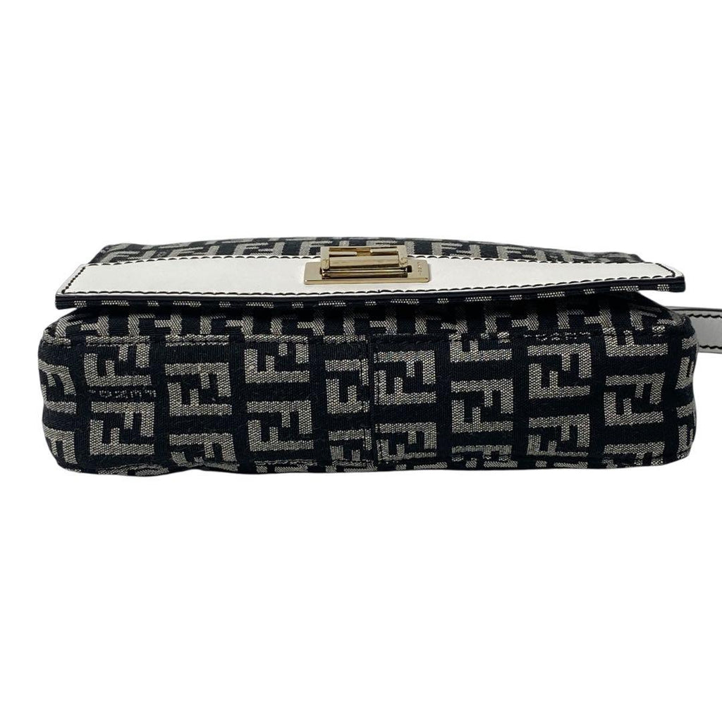 Fendi Zucca Pattern Mini Handbag Canvas Leather — view 6