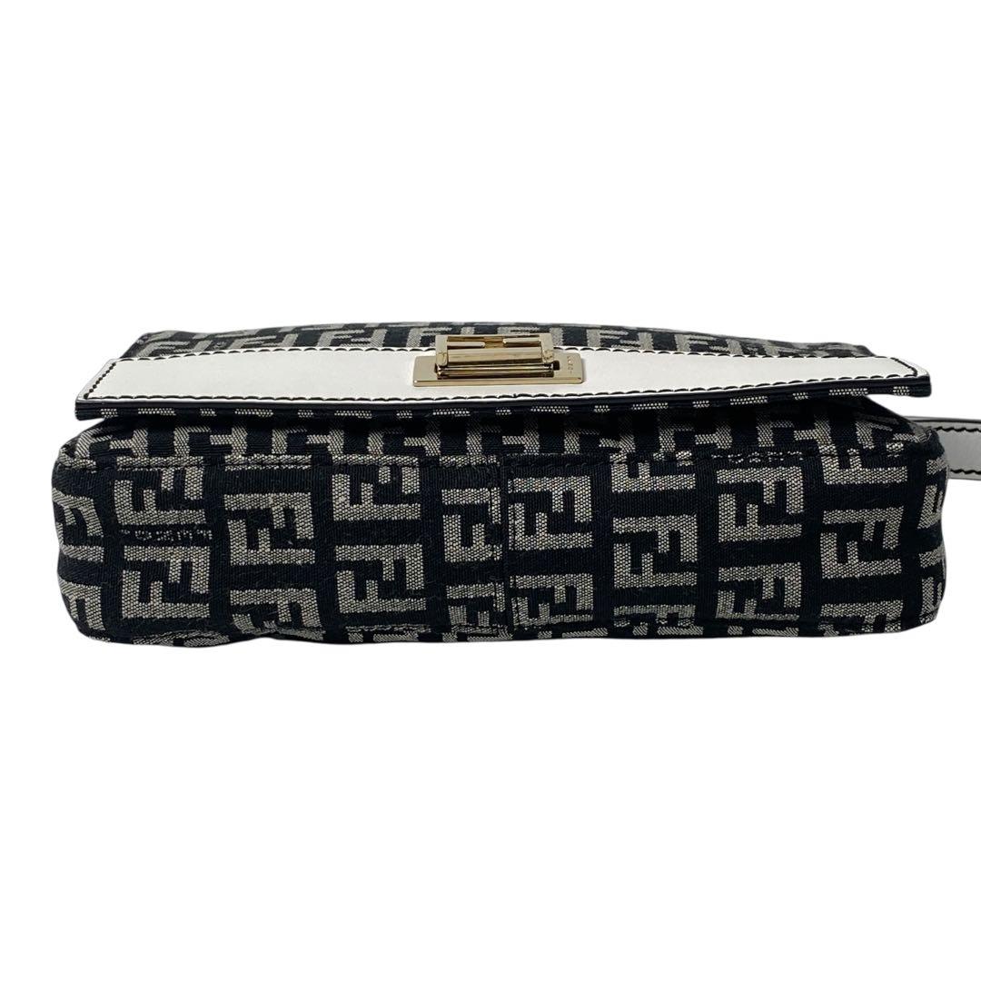 Fendi Zucca Pattern Mini Handbag Canvas Leather — view 6
