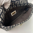 Fendi Zucca Pattern Mini Handbag Canvas Leather — view 8